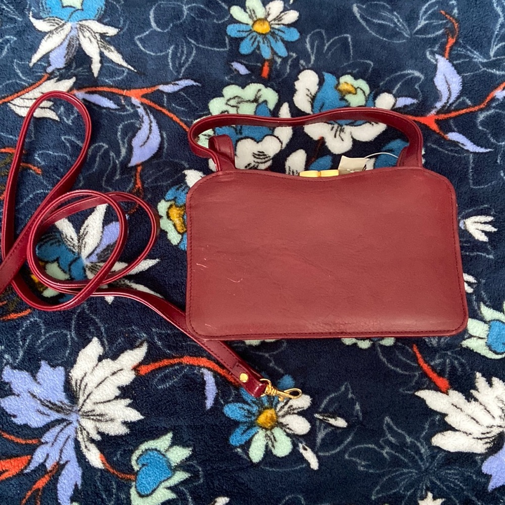 NWT red leather small bag